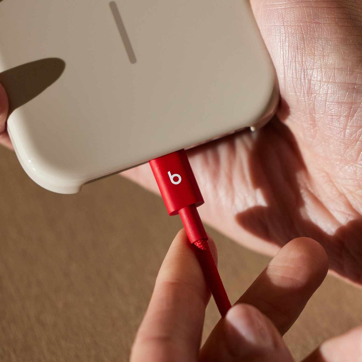 Beats USB-C to USB-C 5 ft Braided Cable Red