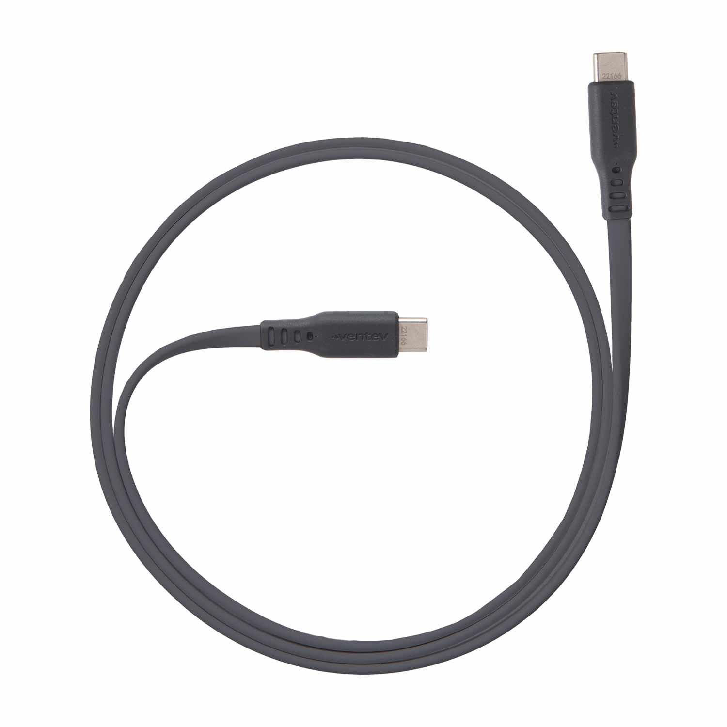 Ventev USB-C to USB-C 6 ft Cable Grey