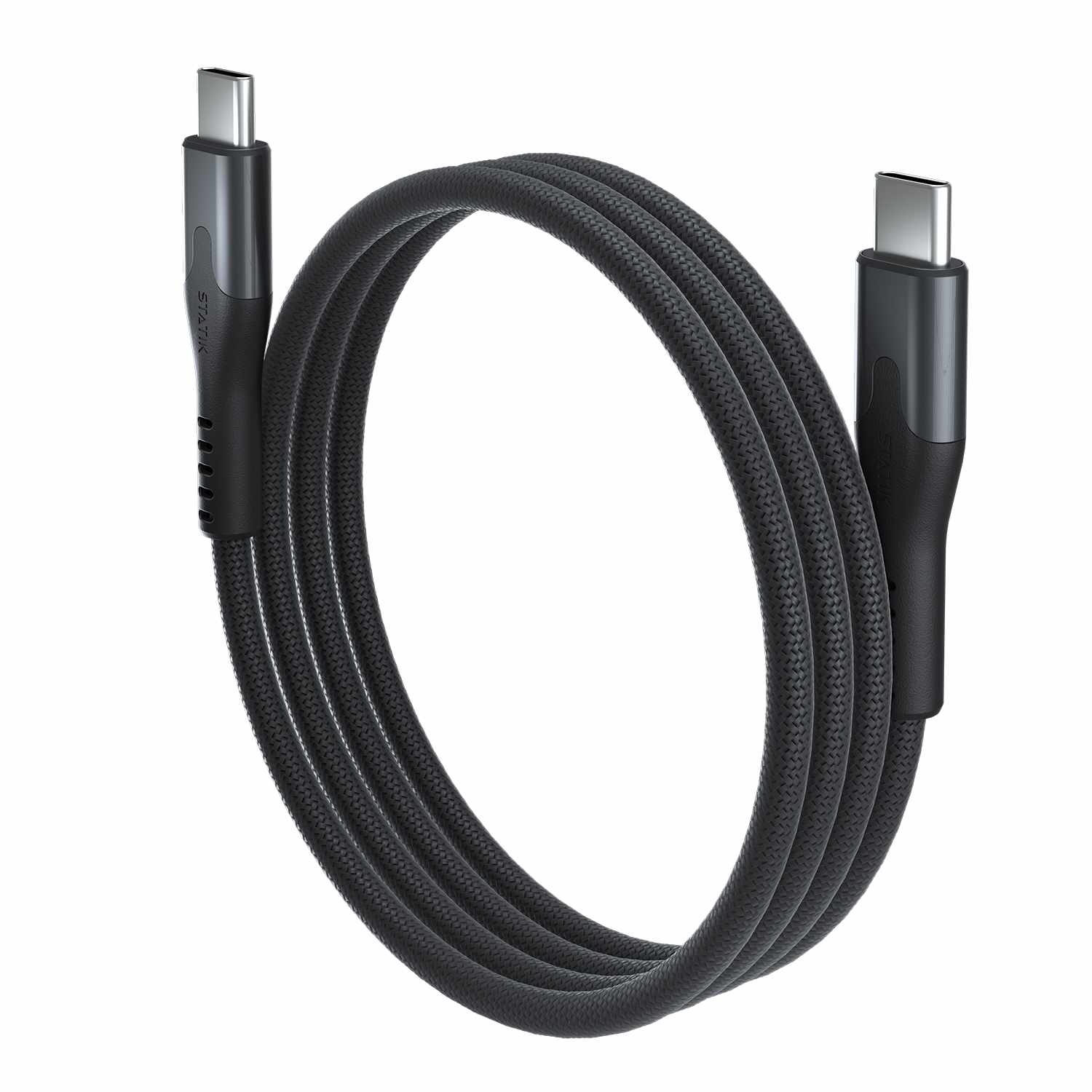 Blu Element SelfCoil Magnetic Cable USB-C to USB-C 3.3 ft Black
