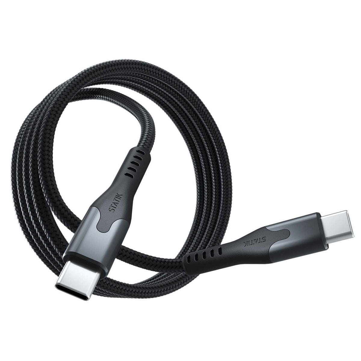 Blu Element SelfCoil Magnetic Cable USB-C to USB-C 3.3 ft Black