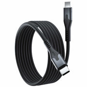Blu Element SelfCoil Magnetic Cable USB-C to USB-C 6 ft Black