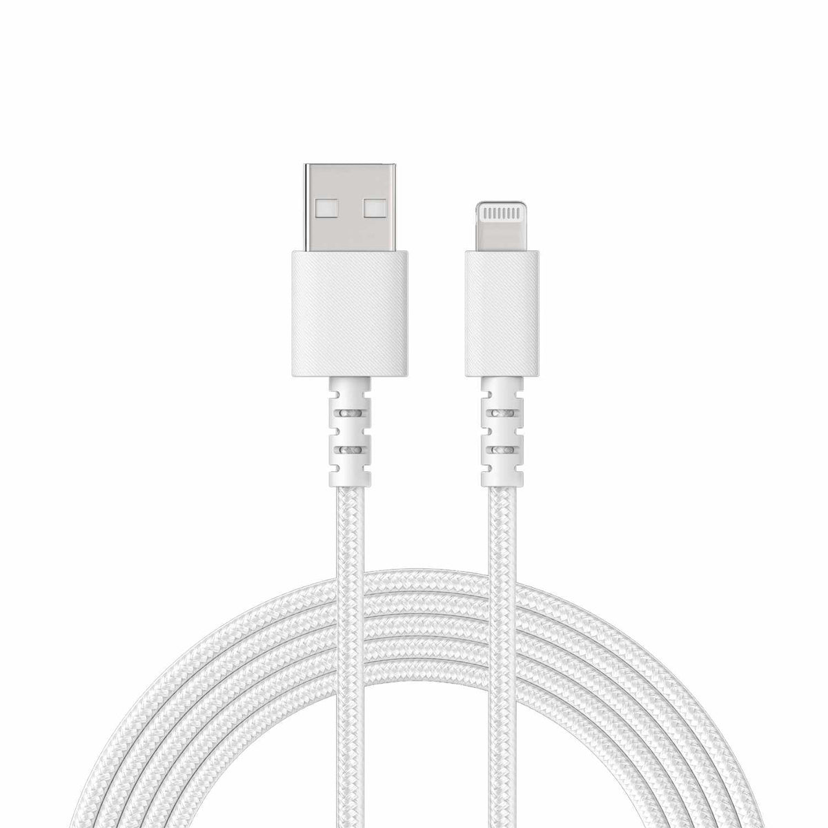 Anker Charge/Sync USB-A to Lightning Braided Cable 6 ft White
