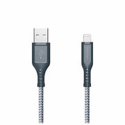 Ventev Fast Charging Braided Cable USB-A to Lightning (MFi certified) 6ft Gray