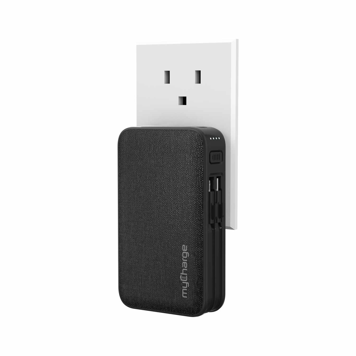 myCharge PowerHub Plus 6000 mAh Black Power Bank