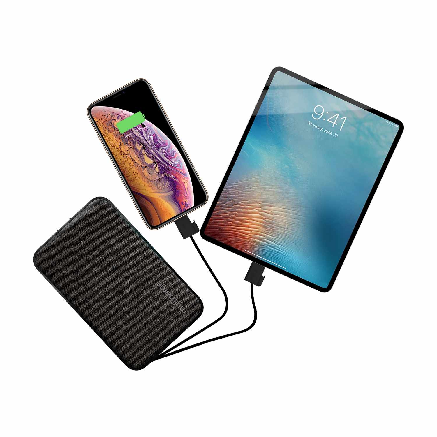 myCharge PowerHub Plus 6000 mAh Black Power Bank