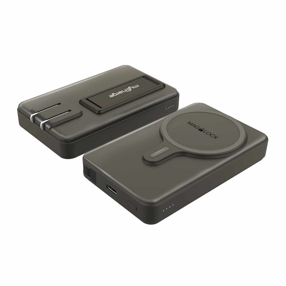 myCharge Maglock Hub All-In-One Wireless Power Bank 5,000 mAh Black