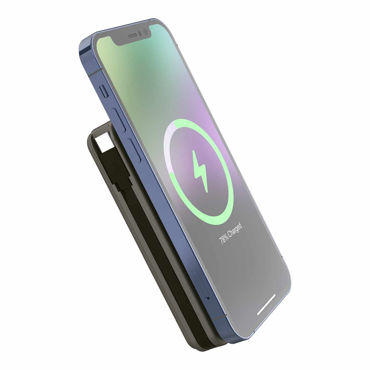 myCharge Maglock Hub All-In-One Wireless Power Bank 5,000 mAh Black
