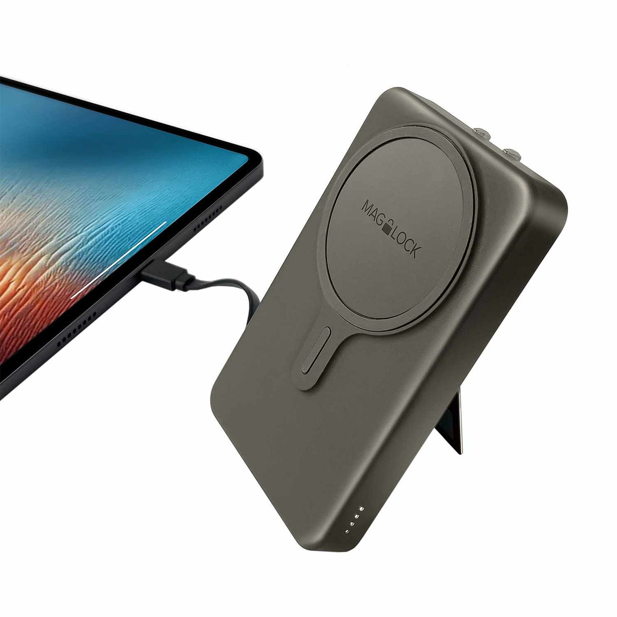 myCharge Maglock Hub All-In-One Wireless Power Bank 5,000 mAh Black