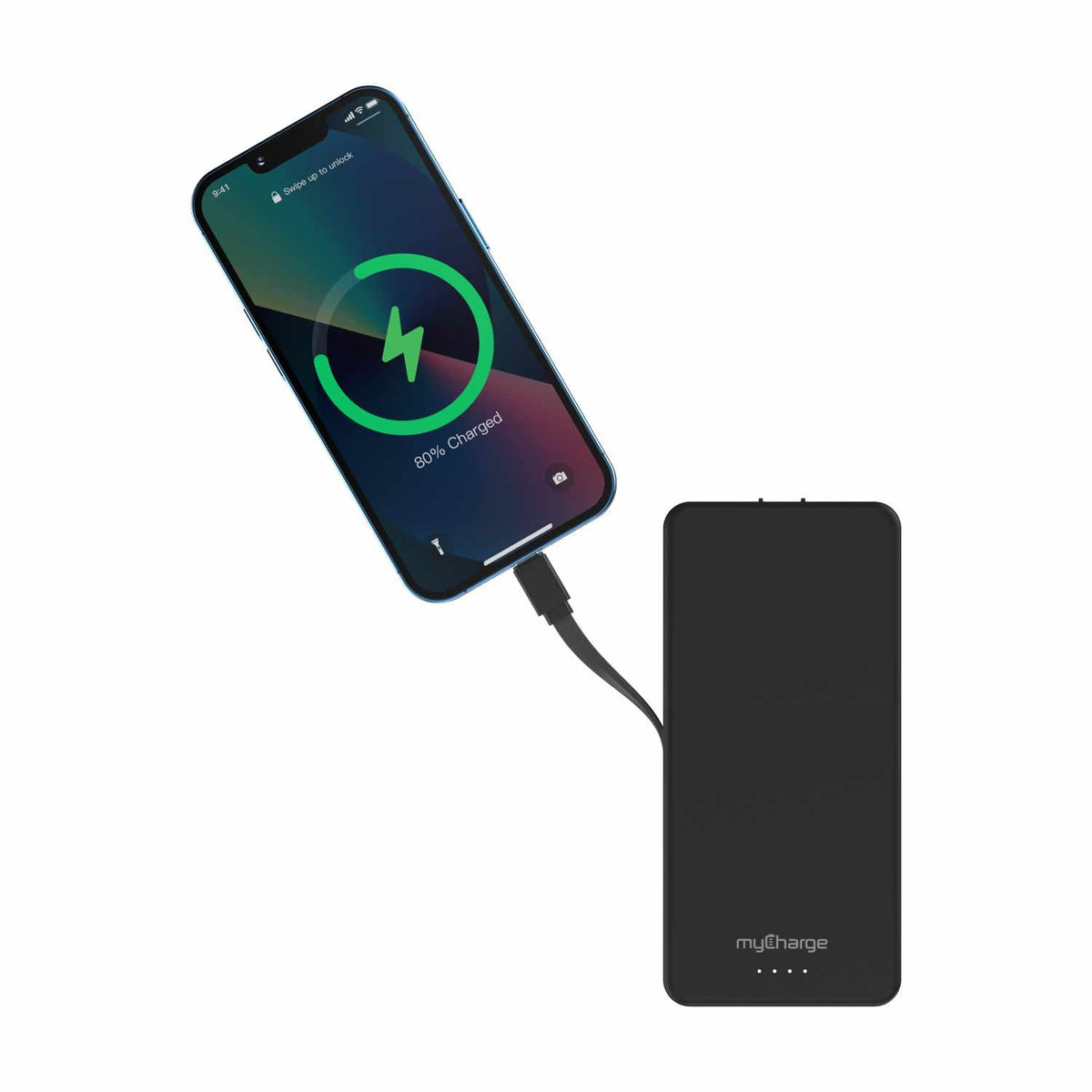 myCharge AMP Prong Powerbank 20000 mAh Black Power Bank