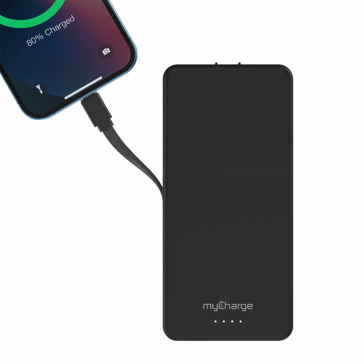 myCharge AMP Prong Powerbank 20000 mAh Black Power Bank