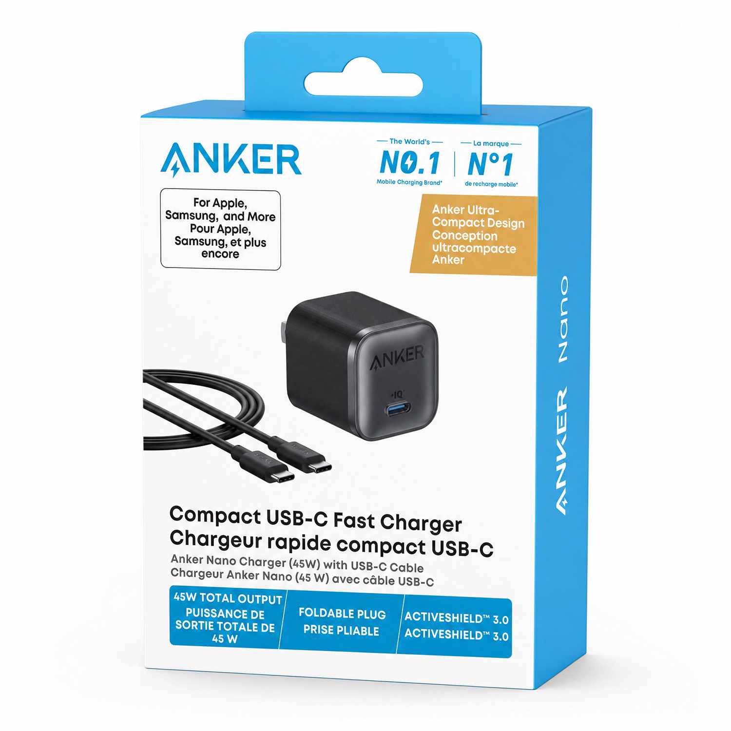 Anker USB-C to USB-C 6 ft 45W Cable Black