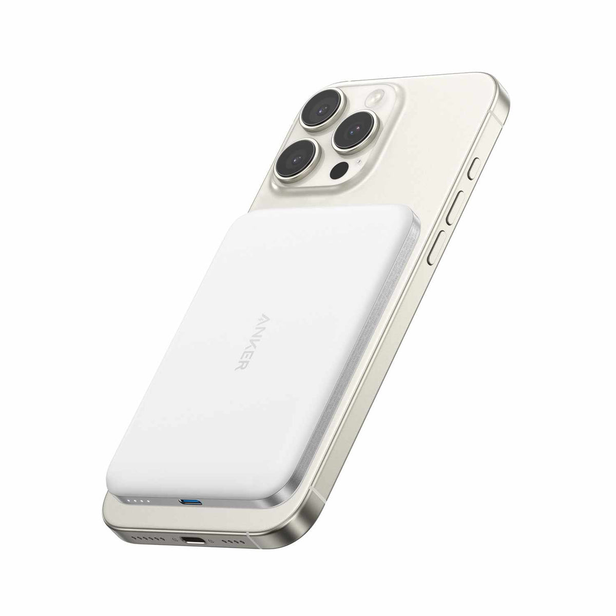 Anker Nano Slim Qi2 Wireless Power Bank 5,000 mAh 15W White