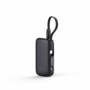Blu Element PowerFlex 5,000 mAh 20W PD Power Bank with Built-In USB-C Cable Black