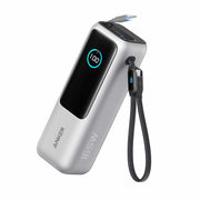 Anker 25000 mAh Power Bank 165W with Built-In USB-C and Retractable Cable Silver