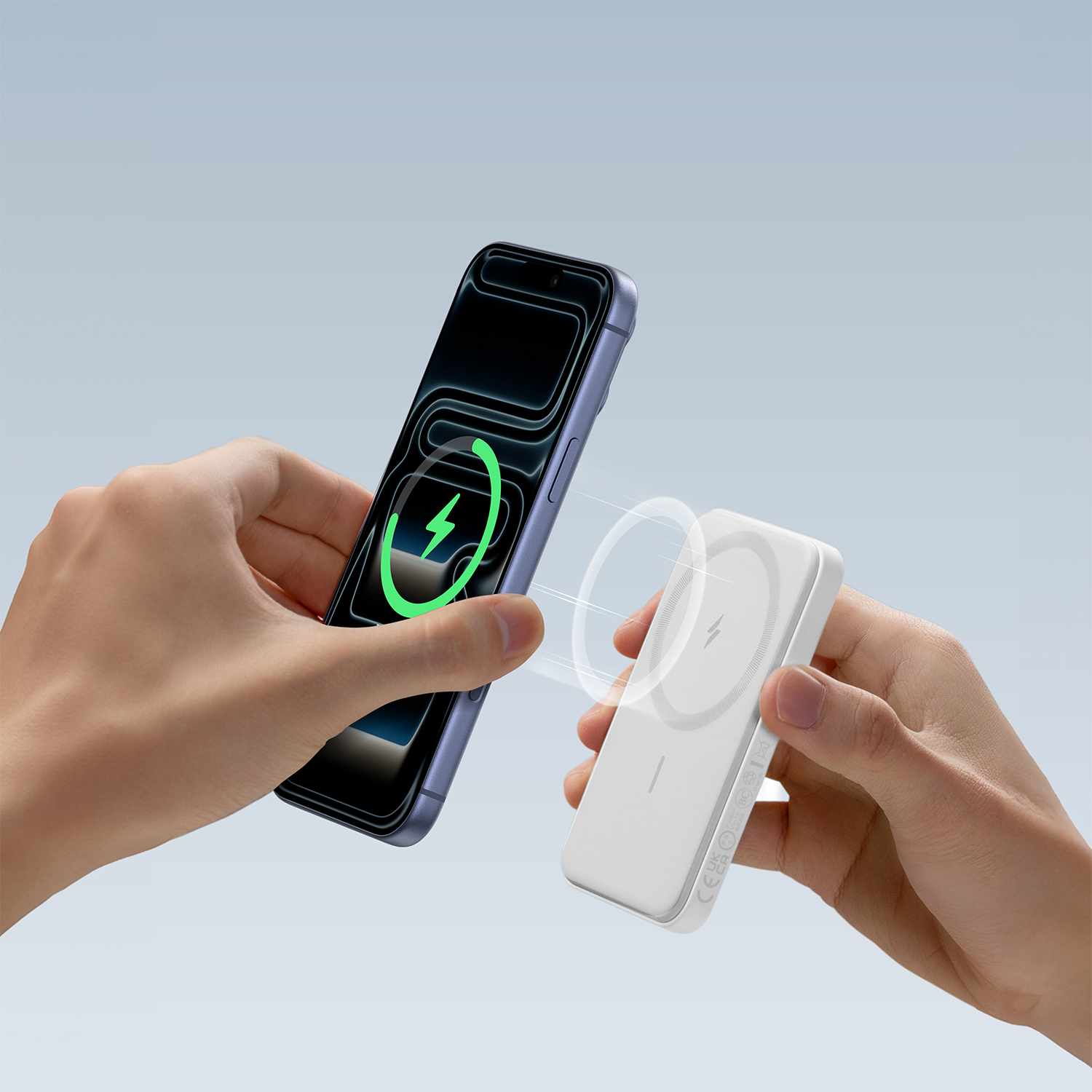 Anker 5,000 mAh 7.5W Magnetic Portable Battery White