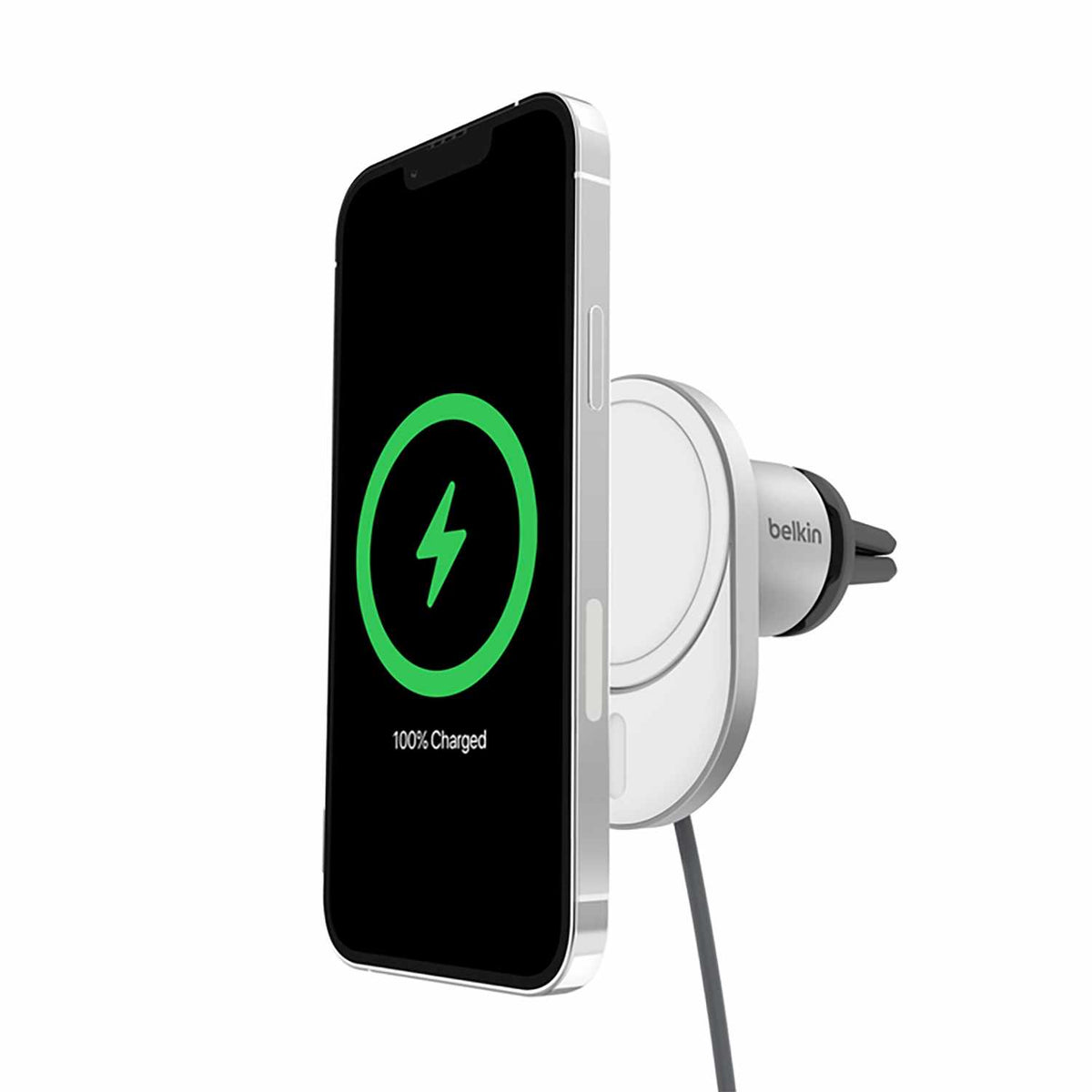Blu Element Belkin BoostCharge Pro Qi2 Wireless Car Charger 15W Grey