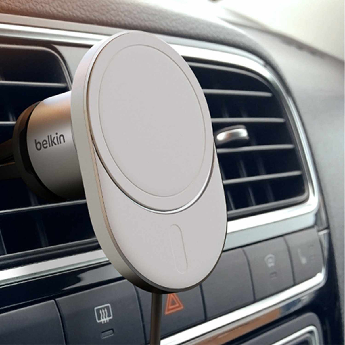 Blu Element Belkin BoostCharge Pro Qi2 Wireless Car Charger 15W Grey
