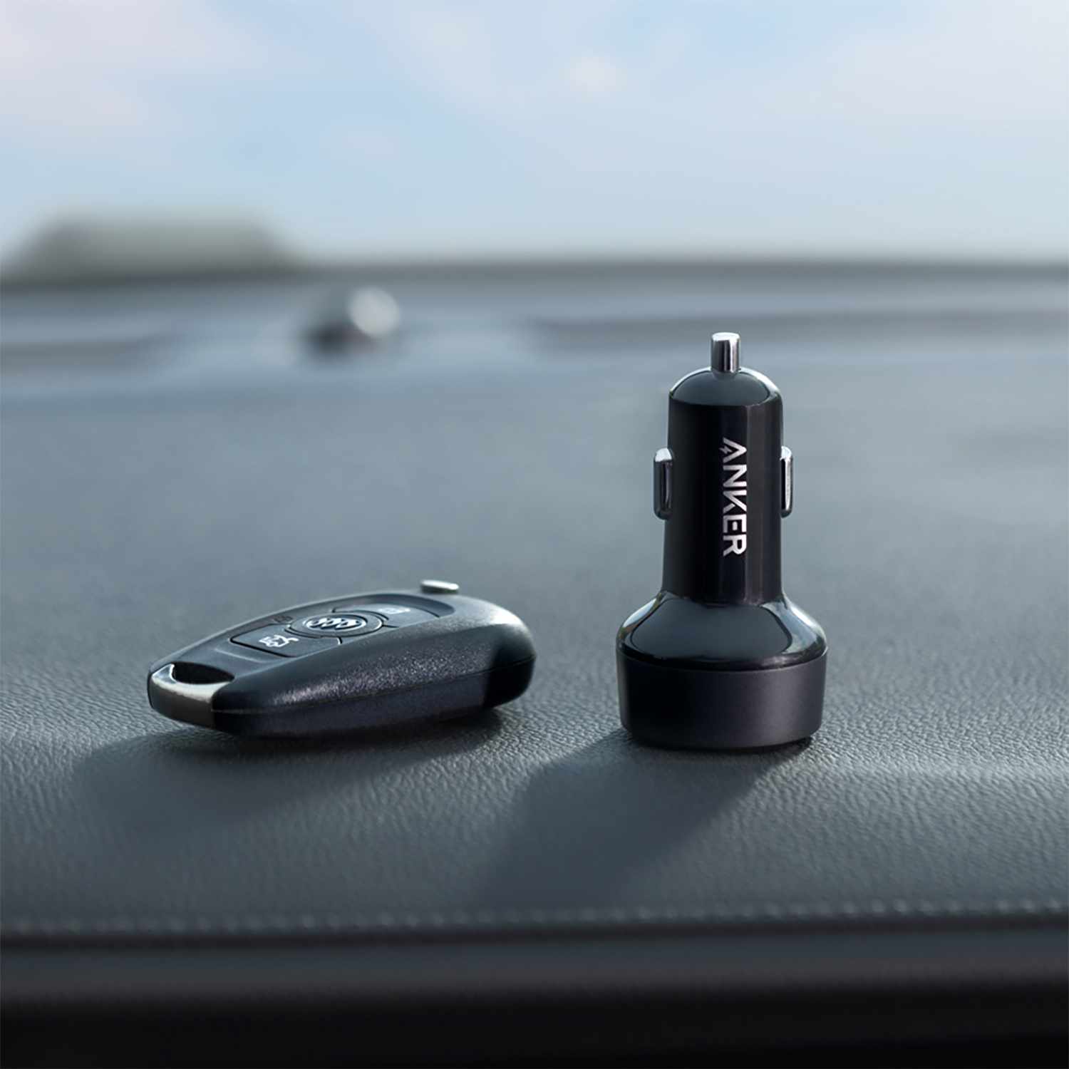 Anker Car Charger 35W 2-Port USB-A/USB-C Black with USB-C Cable