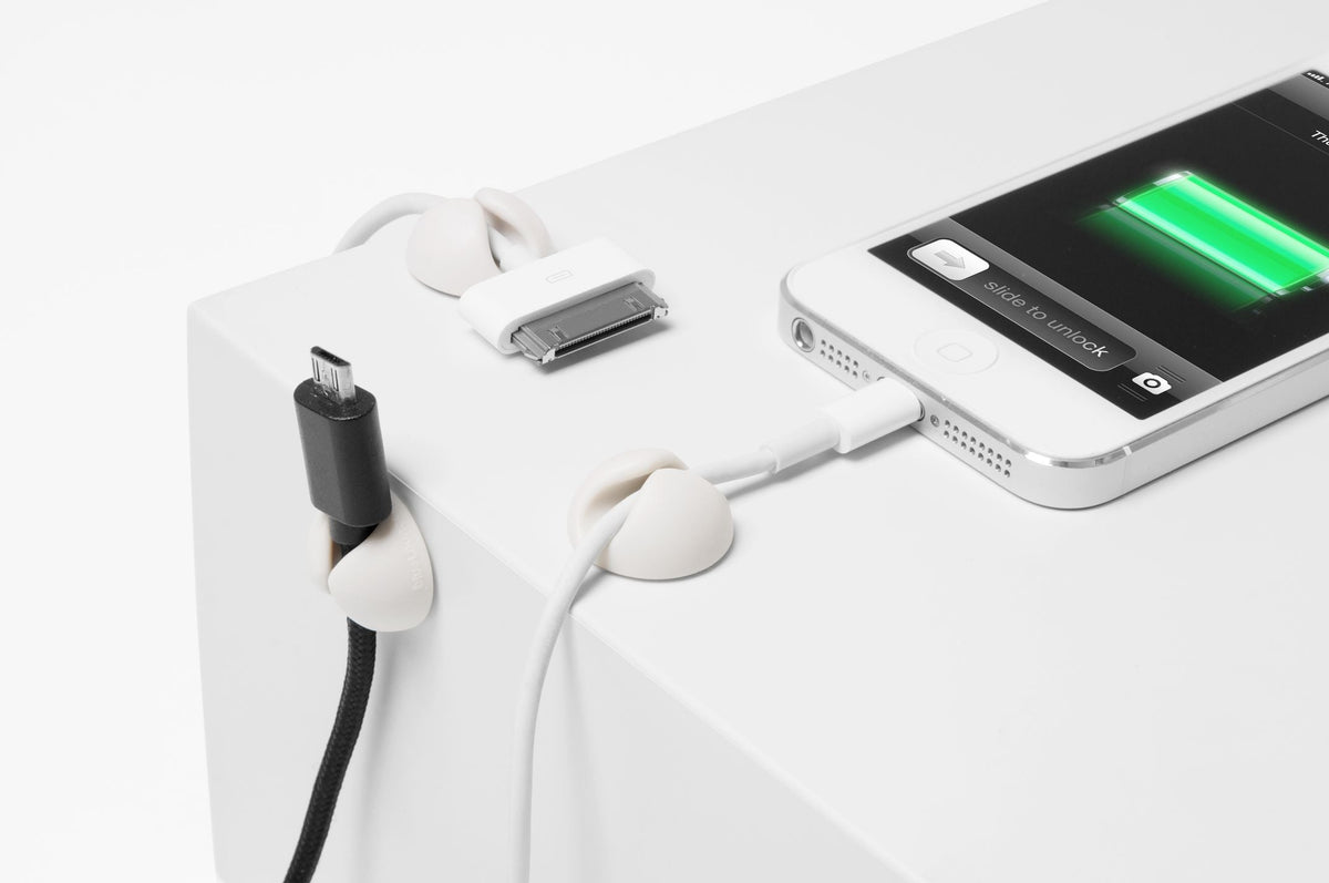 Bluelounge CDMWH Cabledrop CableClip Mini White