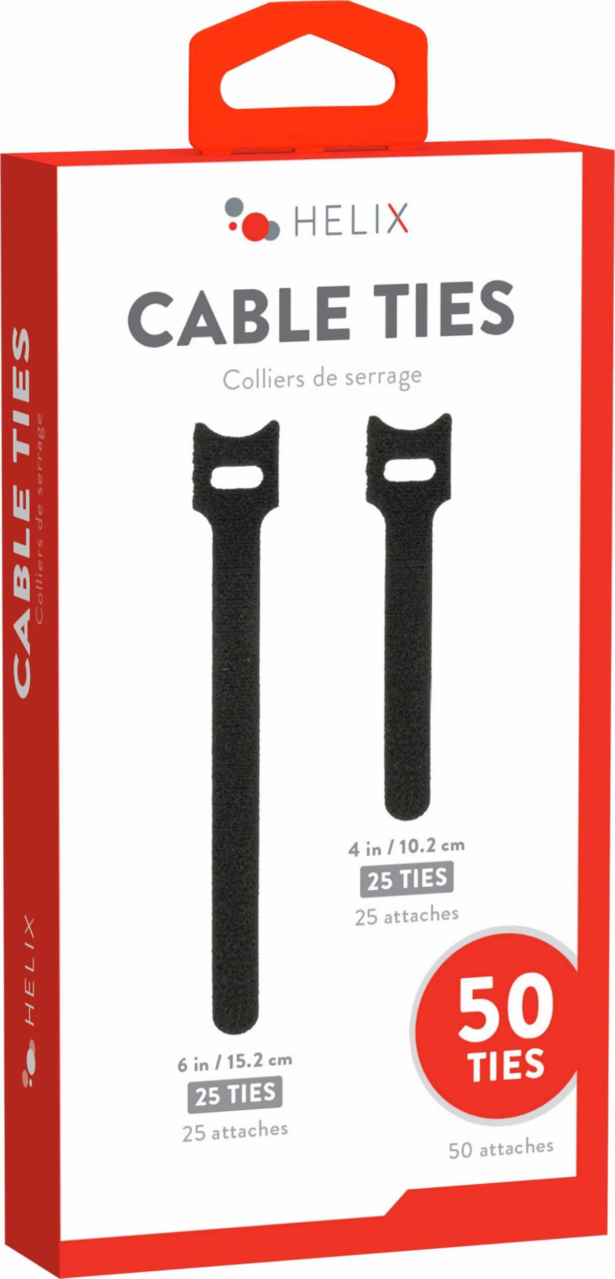 Emerge Helix Cable Ties Black