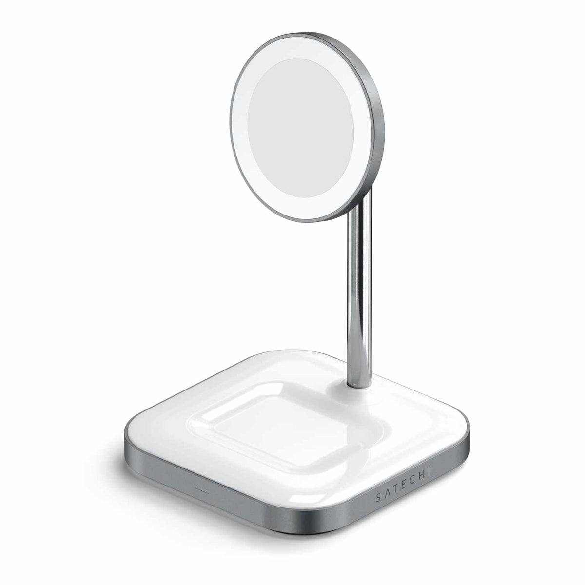 Satechi Qi Aluminum 2-in-1 Magnetic Wireless Charging Stand Space Gray Grey