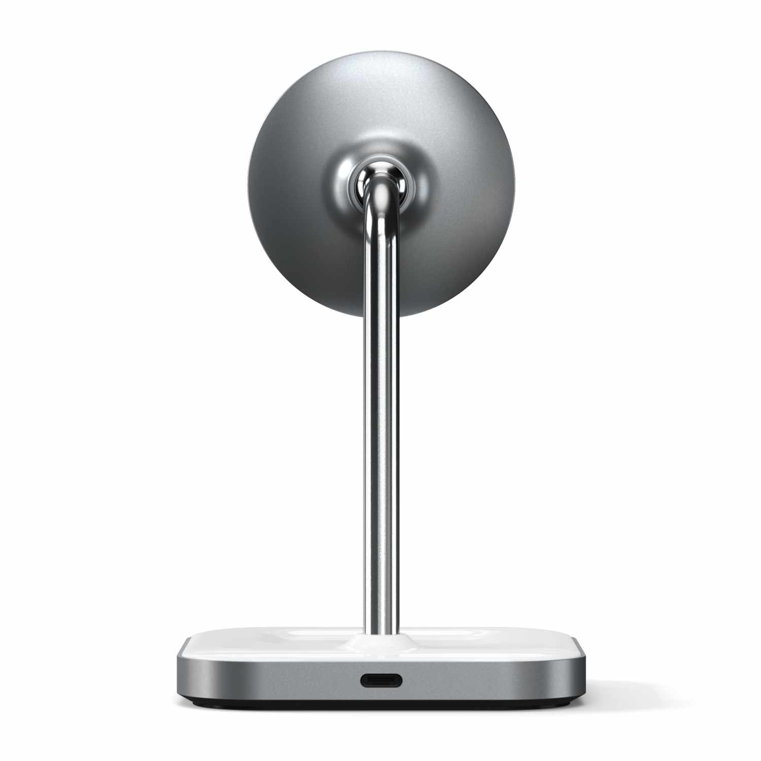 Satechi Qi Aluminum 2-in-1 Magnetic Wireless Charging Stand Space Gray Grey
