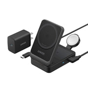 Anker MagGo Qi2 3-in-1 Wireless Charging Station 15W Black