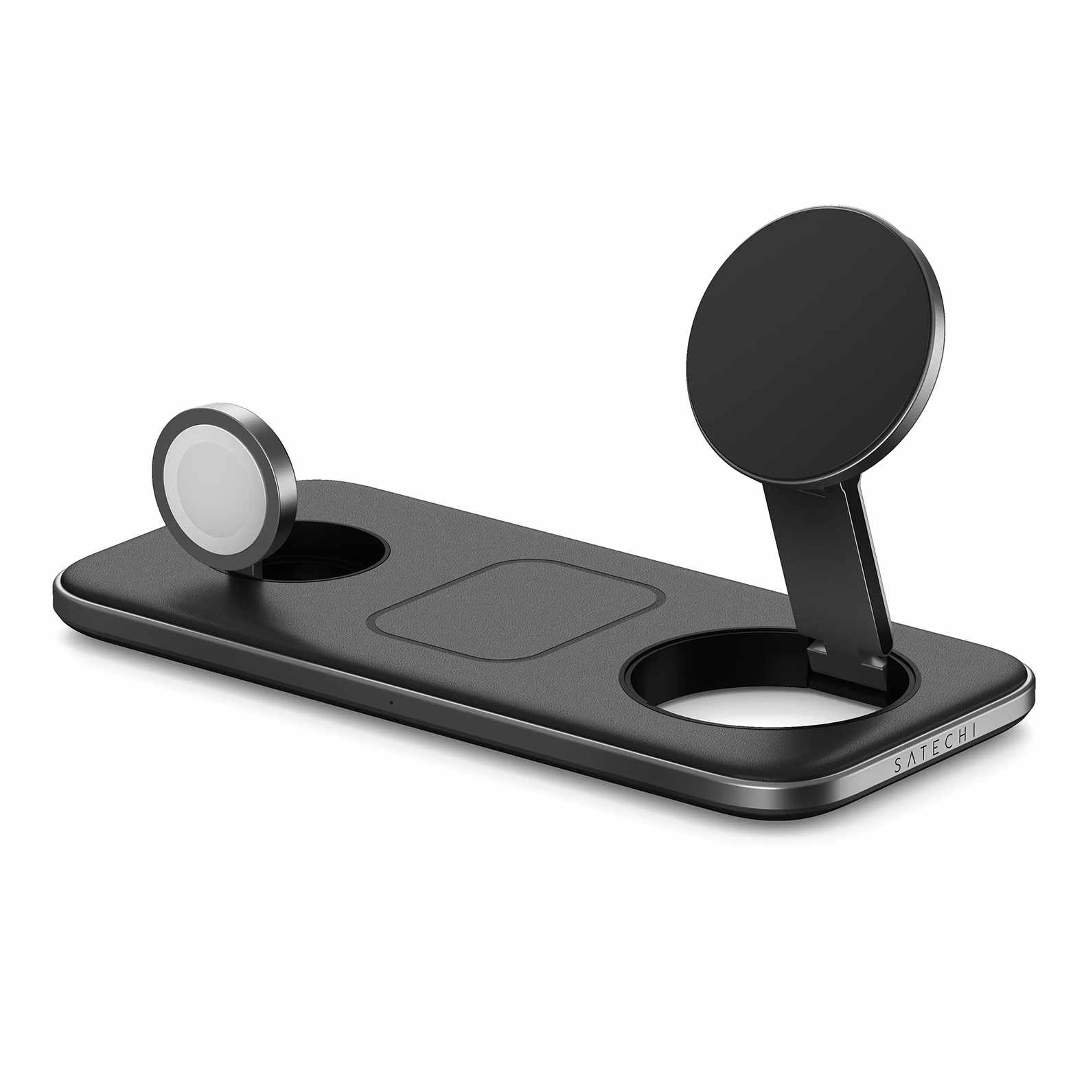 Satechi Qi2 Trio Wireless Charging Pad Space Gray Grey