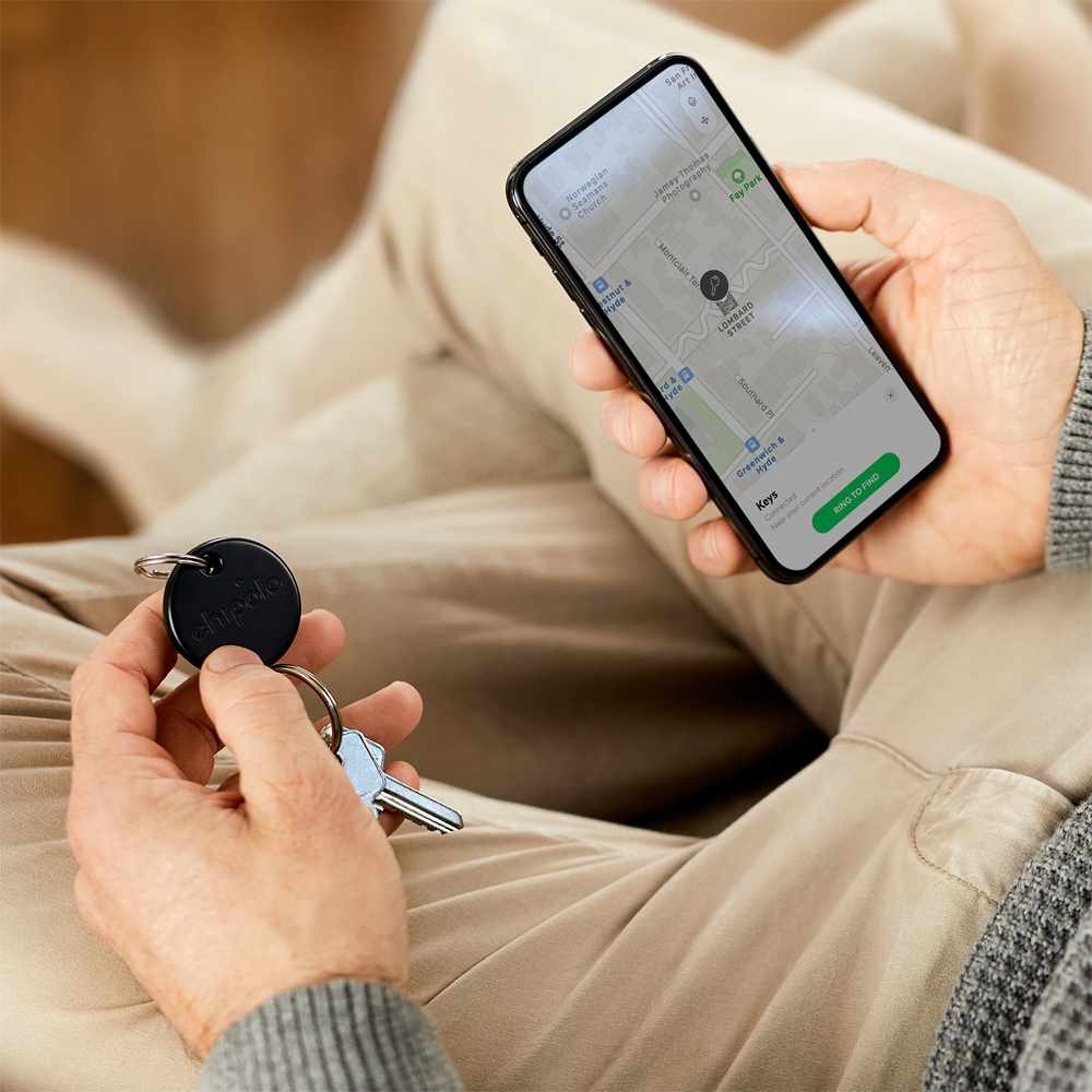 Chipolo CHC19MBKCAR ONE Bluetooth Item Finder Black