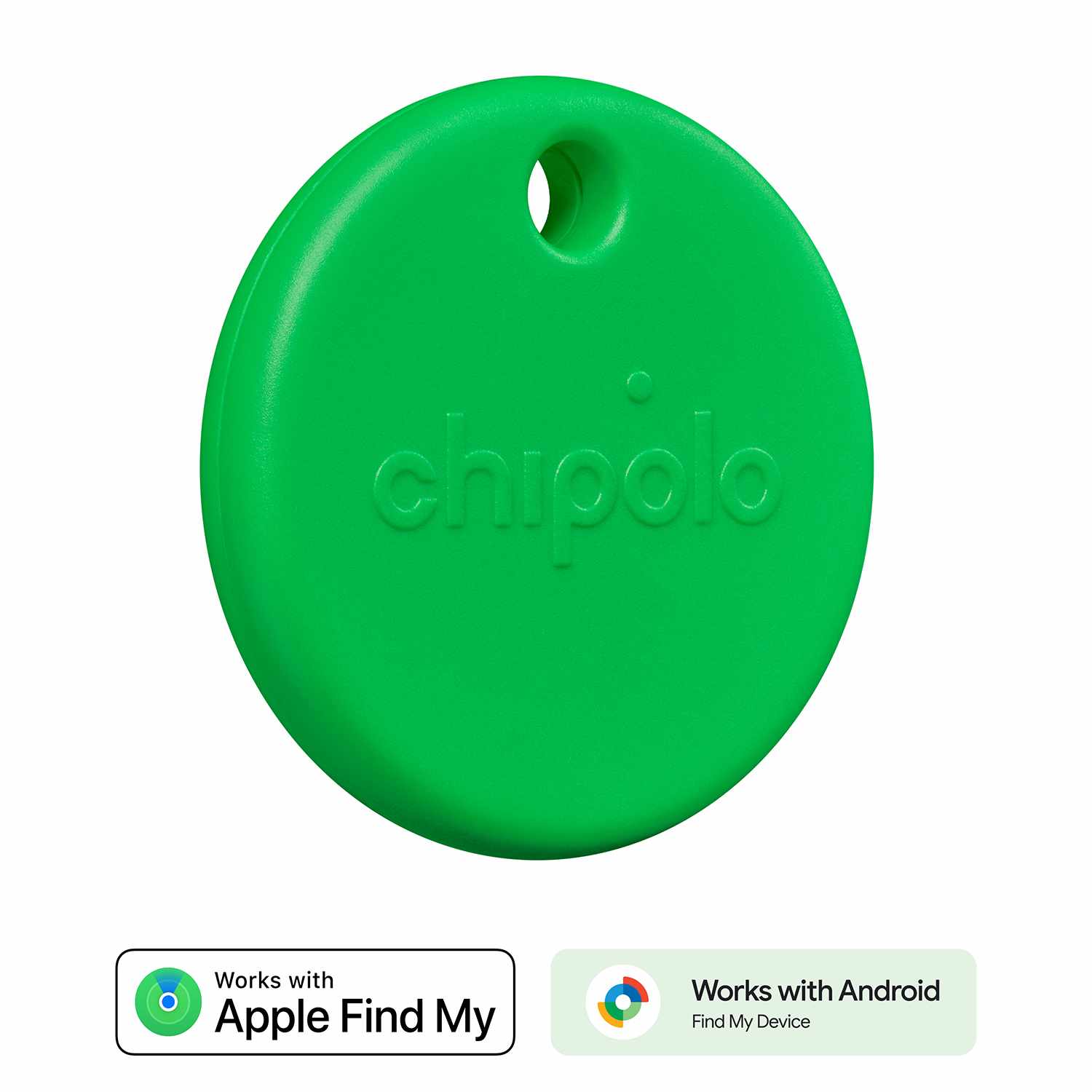 Chipolo POP Tracking Tag (Works with Googleâ€™s Find My Device or Apple Find My) Green