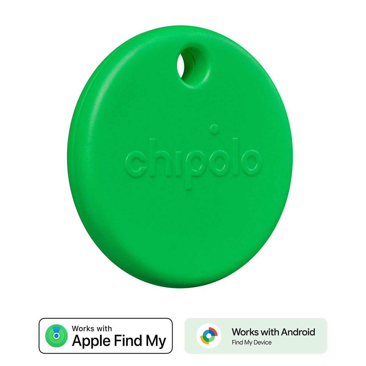Chipolo POP Tracking Tag (Works with Googleâ€™s Find My Device or Apple Find My) Green