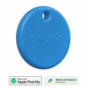 Chipolo POP Tracking Tag (Works with Googleâ€™s Find My Device or Apple Find My) Blue
