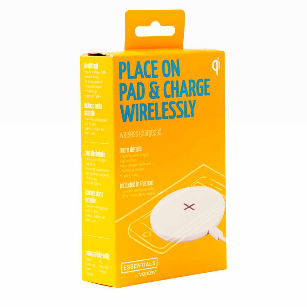 Ventev Wireless Chargepad Essentials Line 10W White Charging Pad