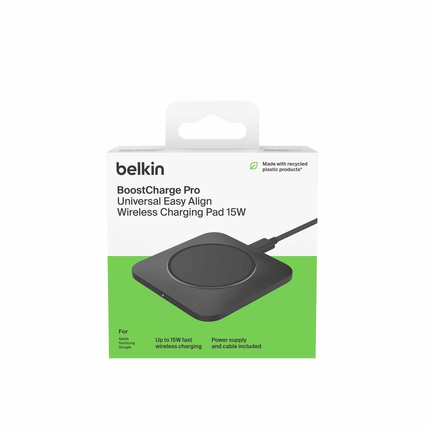 Belkin BoostCharge Pro EasyAlign Wireless Pad 15W Black Charging Pad