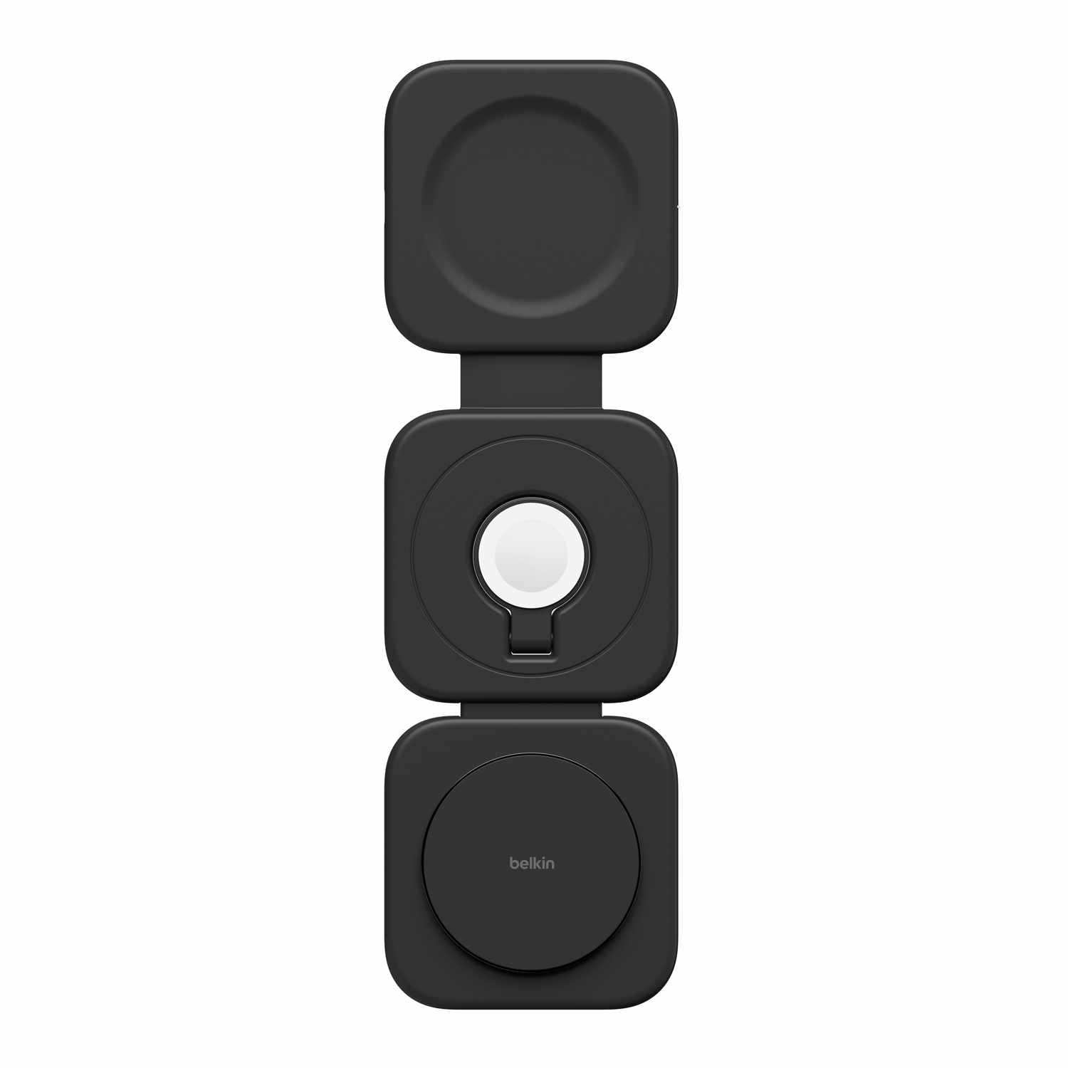 Blu Element Belkin BoostCharge Pro Qi2 3-in-1 Travel Wireless Charging Pad 15W Black