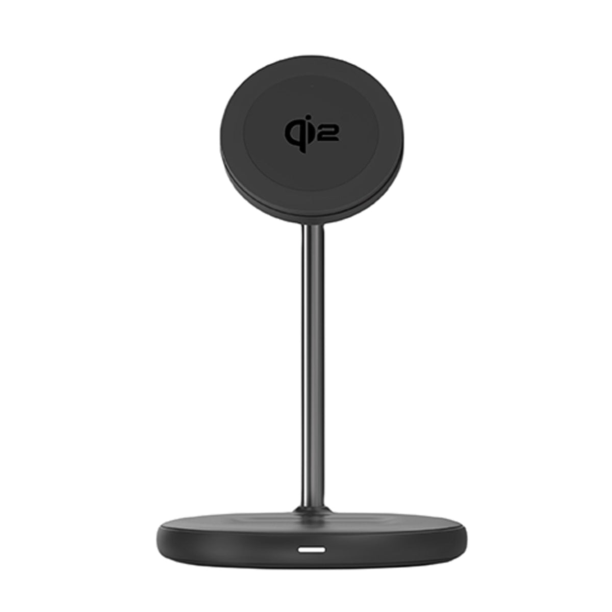 Blu Element BEWCQi22in1 Qi2 2-in-1 Wireless Charging Stand 15W MagSafe-Compatible Black