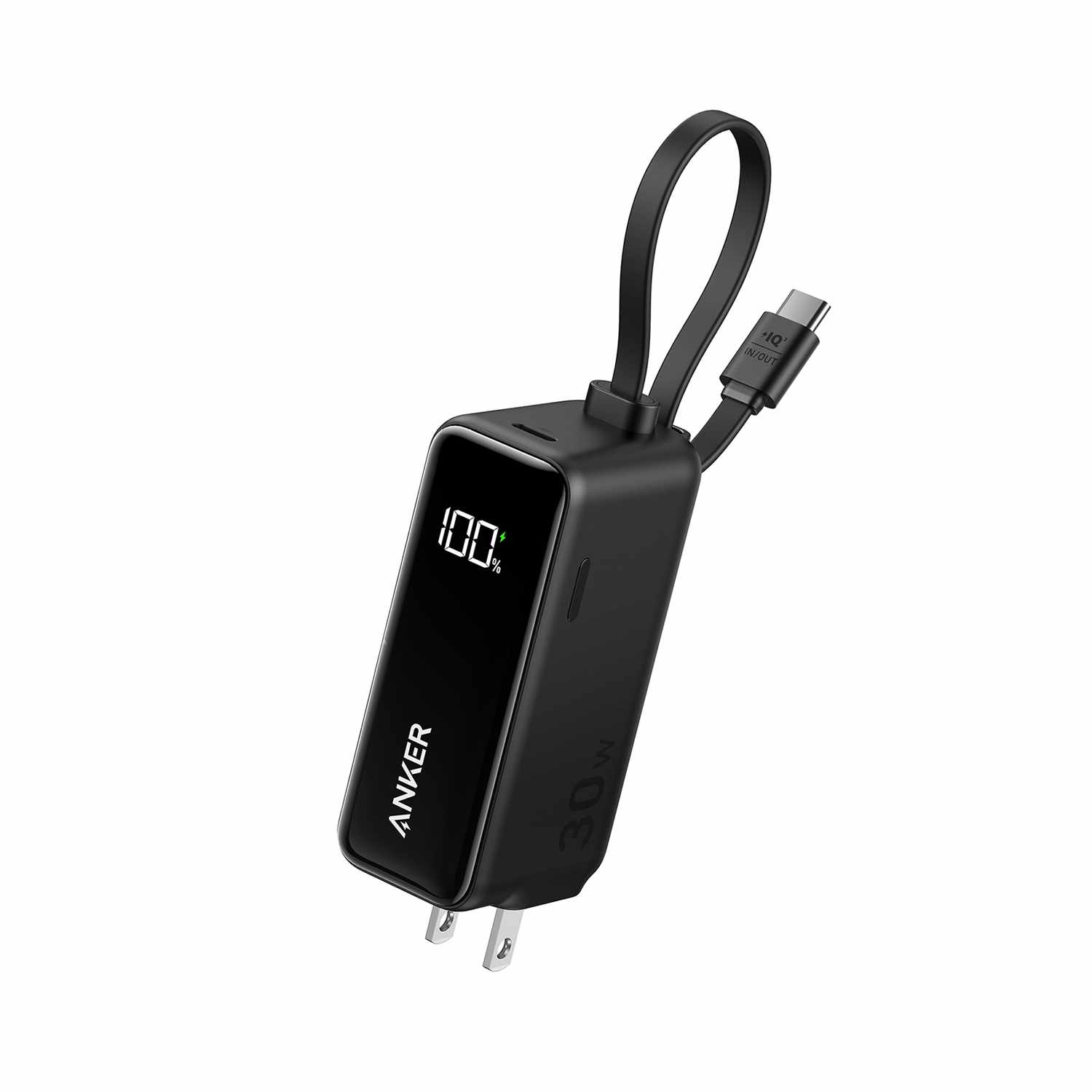 Anker Fusion Power Bank 5.000mAh 22.5W with USB-C Cable Black