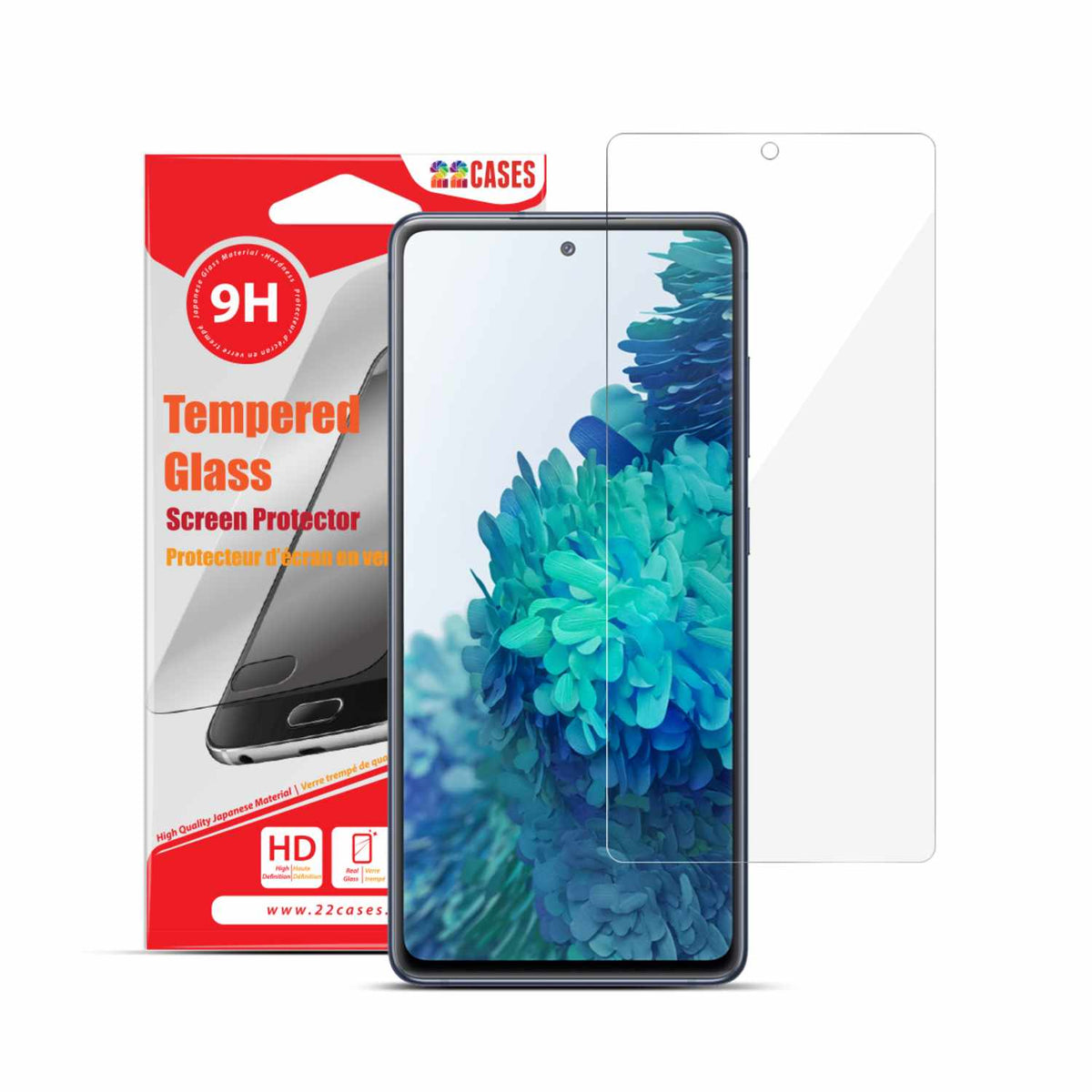 22 Cases Tempered Glass Screen Protector for Galaxy S20 FE