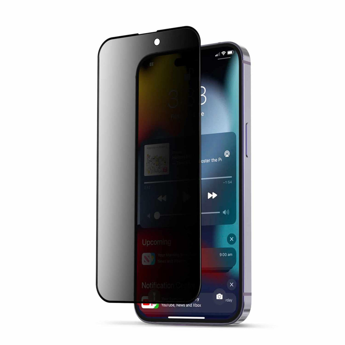 22 Cases Privacy Tempered Glass Screen Protector for iPhone 14 Pro Max