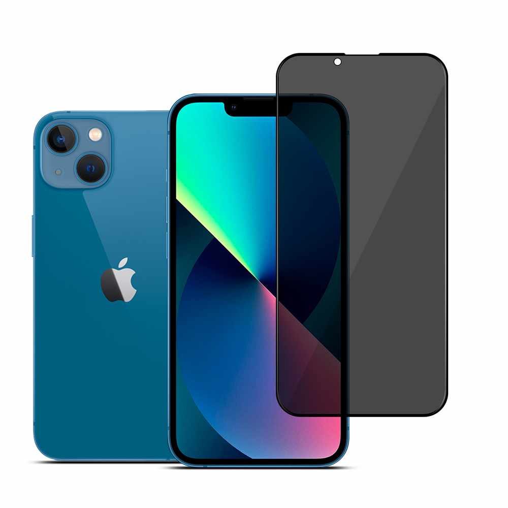 22 Cases Privacy Tempered Glass Screen Protector for iPhone 13, iPhone 14, iPhone 16e
