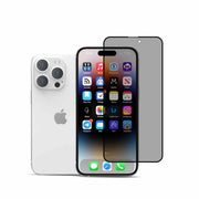 22 Cases Privacy Tempered Glass Screen Protector for iPhone 15 Pro