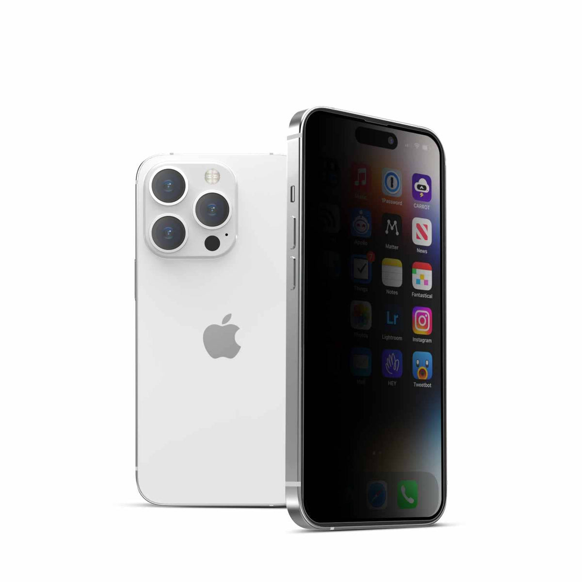 22 Cases Privacy Tempered Glass Screen Protector for iPhone 15 Pro