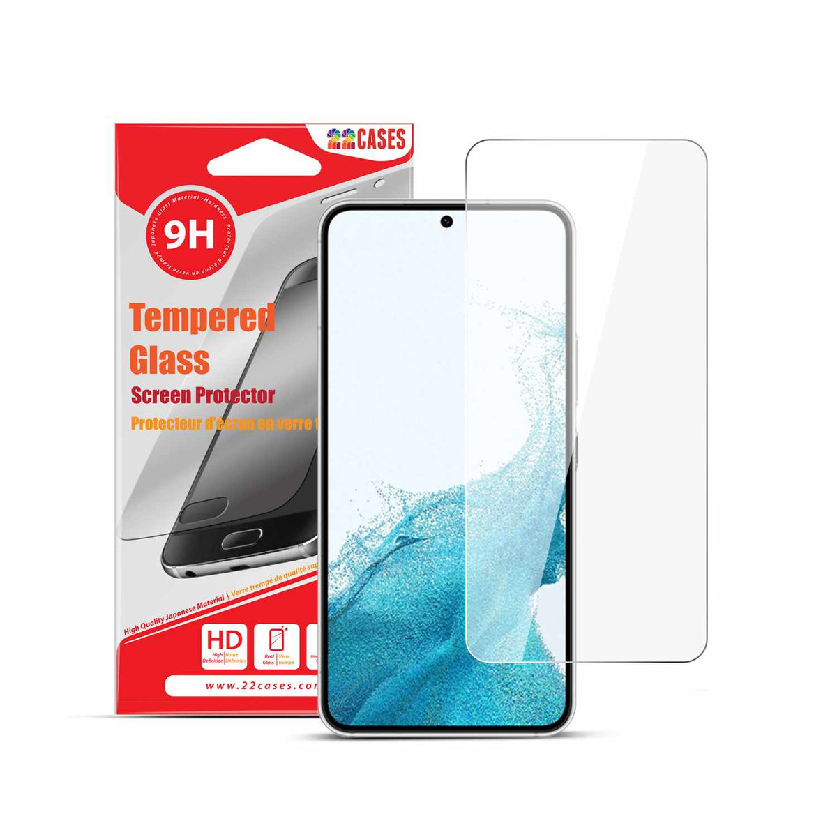 22 Cases Tempered Glass Screen Protector for Galaxy S23 FE