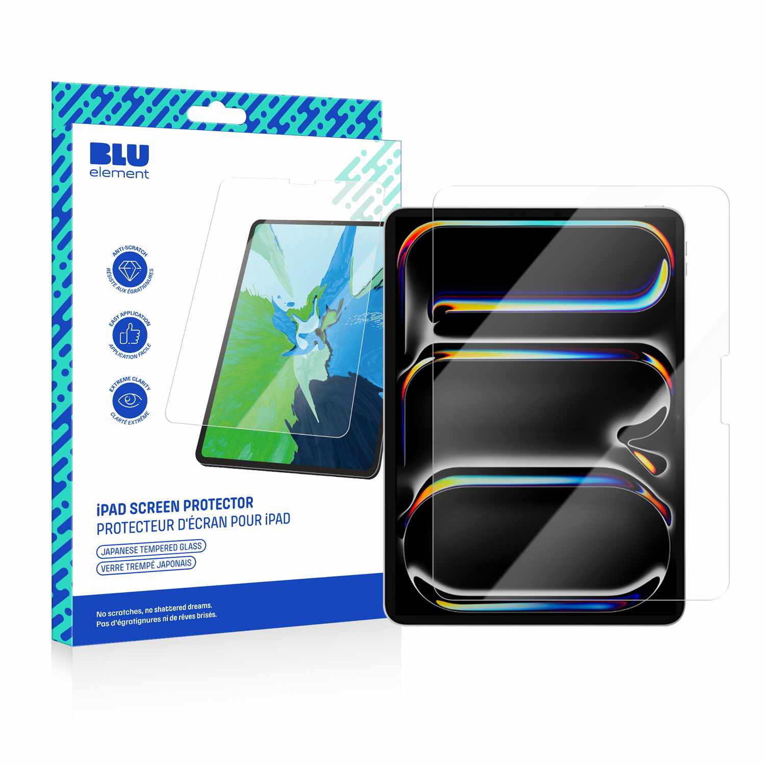Blu Element Tempered Glass Screen Protector for iPad Pro 11 M5, iPad Pro 11 M4