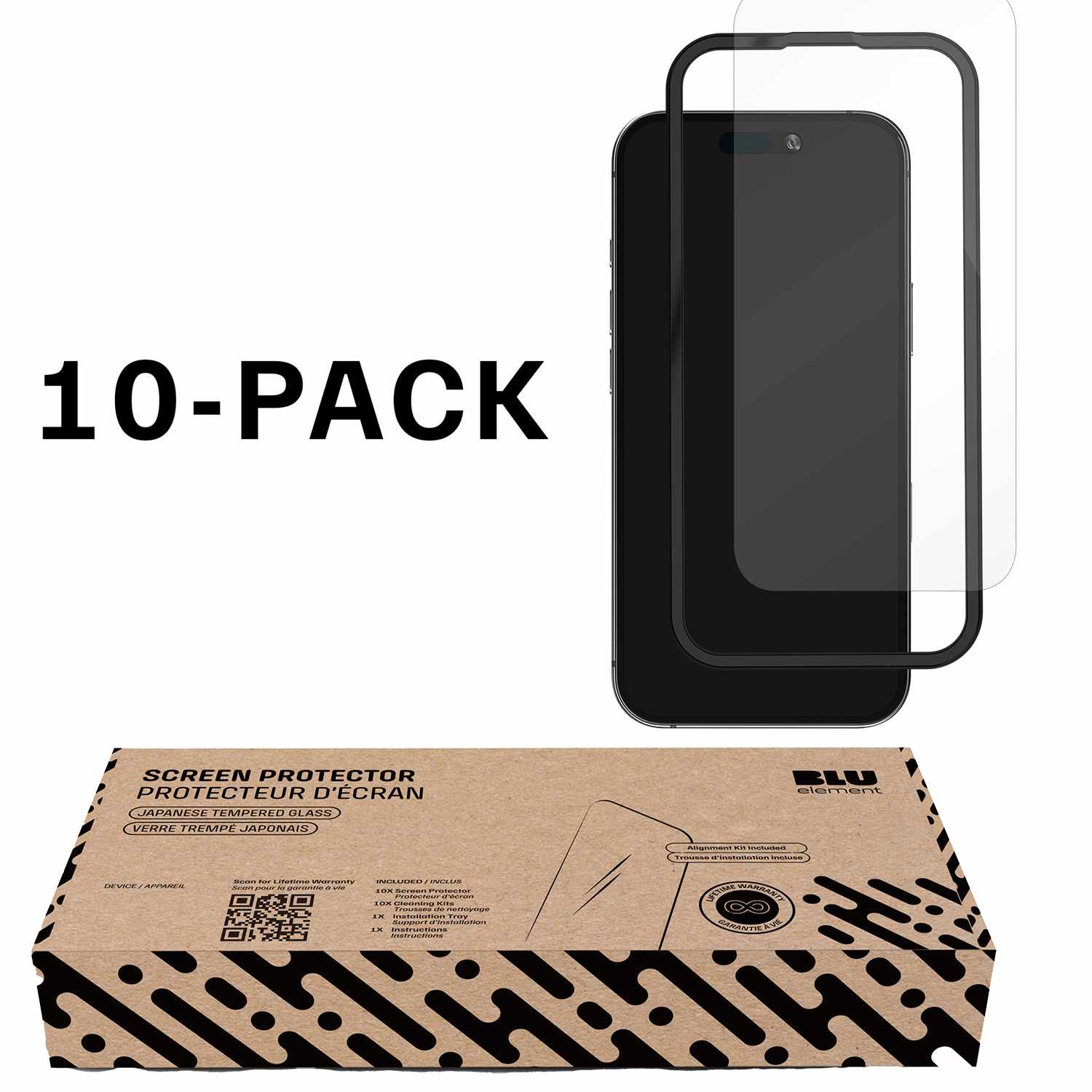 Blu Element Tempered Glass Screen Protector for iPhone 15, iPhone 16