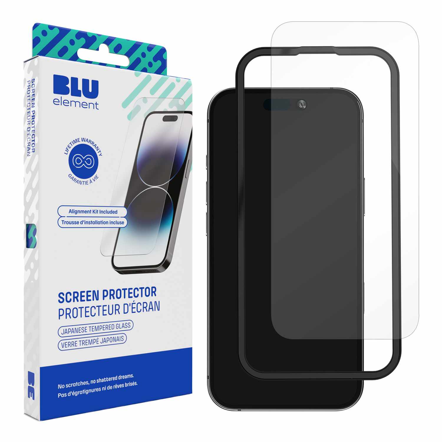 Blu Element Tempered Glass Screen Protector for iPhone 15, iPhone 16