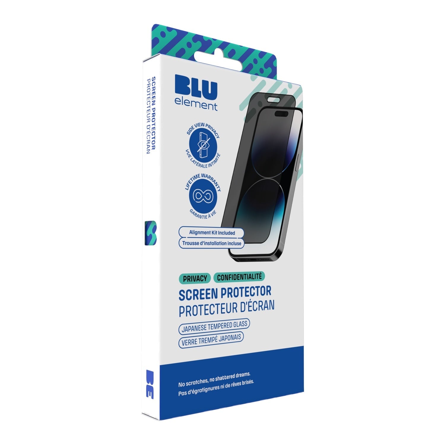 Blu Element Privacy Tempered Glass Screen Protector for iPhone 15, iPhone 16