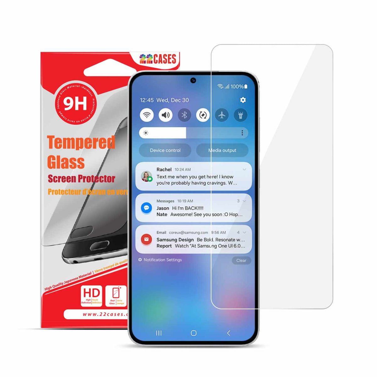 22 Cases Tempered Glass Screen Protector for Galaxy S24 FE
