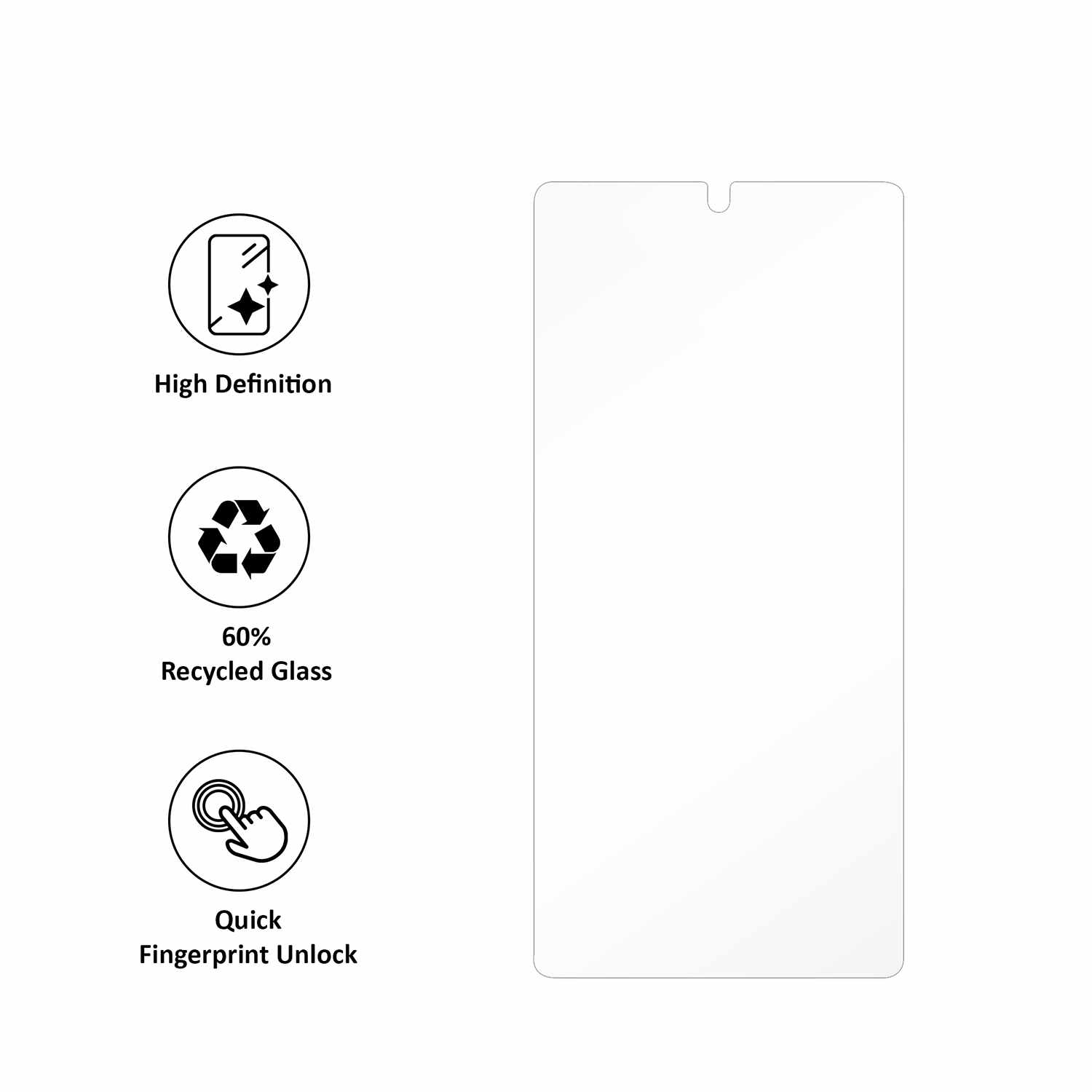Blu Element Tempered Glass Screen Protector for Galaxy S25 Ultra