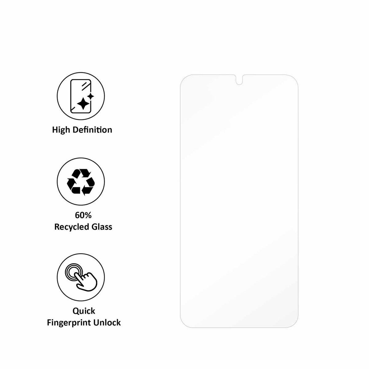 Blu Element GreenGlass Screen Protector with Installation Kit for Samsung Galaxy S25/Galaxy S24